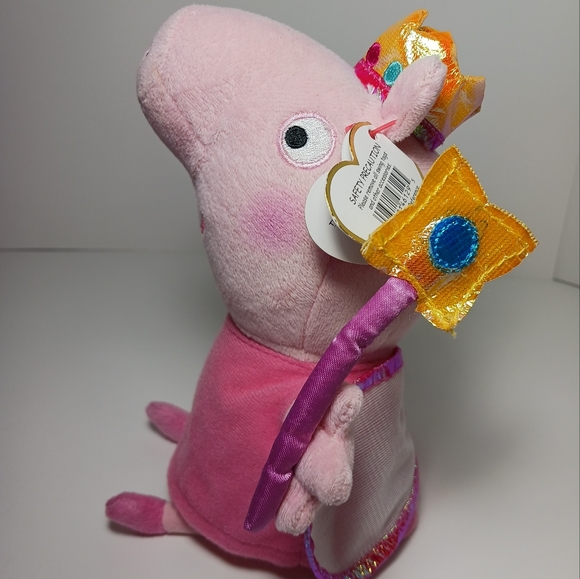 TY Princess Peppa Pig Plush Beanie Baby - Picture 4 of 10
